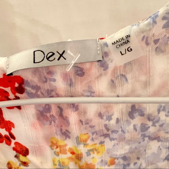 3/$30 - Dex Floral Print Sleeveless Top Size Large - Picture 6 of 6